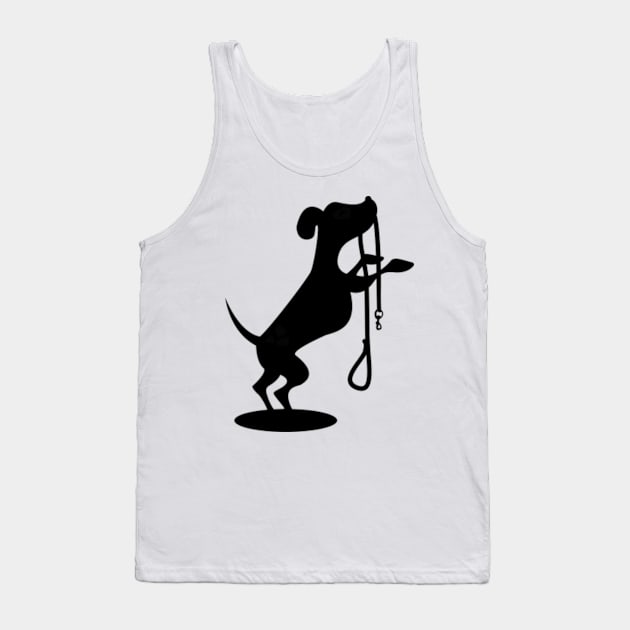 dog leash dog Tank Top by FromBerlinGift